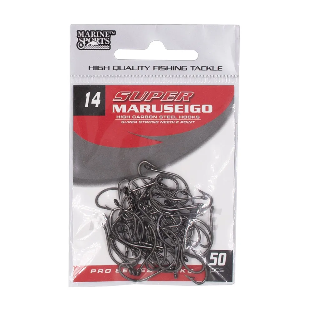 Anzol Marine Maruseigo Black Nickel 14 C/ 50 Peças