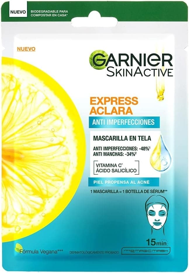 Máscara Facial Garnier Express Aclara Anti Imperfecciones 23G
