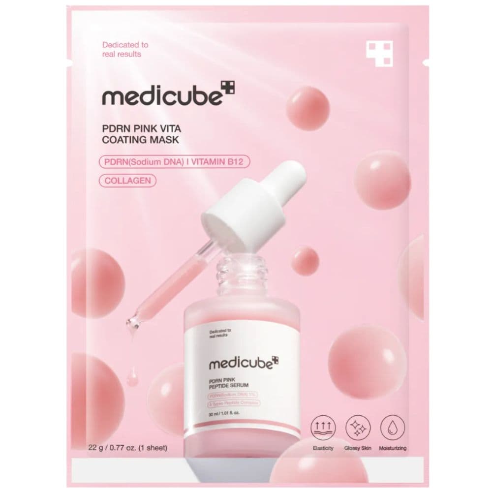 Máscara Facial Medicube Pink Vita Coating 22G (1 Folha)