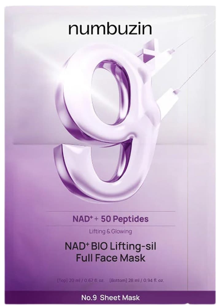Máscara Facial Numbuzin N.9 Nad+ 50 Peptides - 28mL