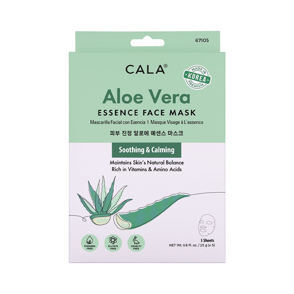 Máscara Facial Cala Aloe Vera 5 Peças