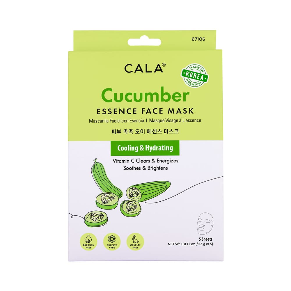 Máscara Facial Cala Cucumber Essence 5 Unidades