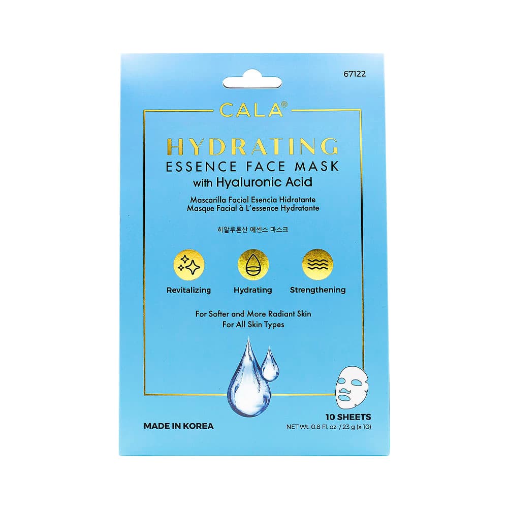 Máscara Facial Cala Hyaluronic Acid Hidratante 10 Peças