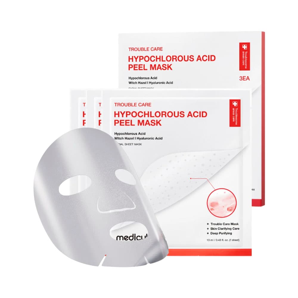 Máscara Facial Medicube Ácido Hipocloroso Peel 3 Peças