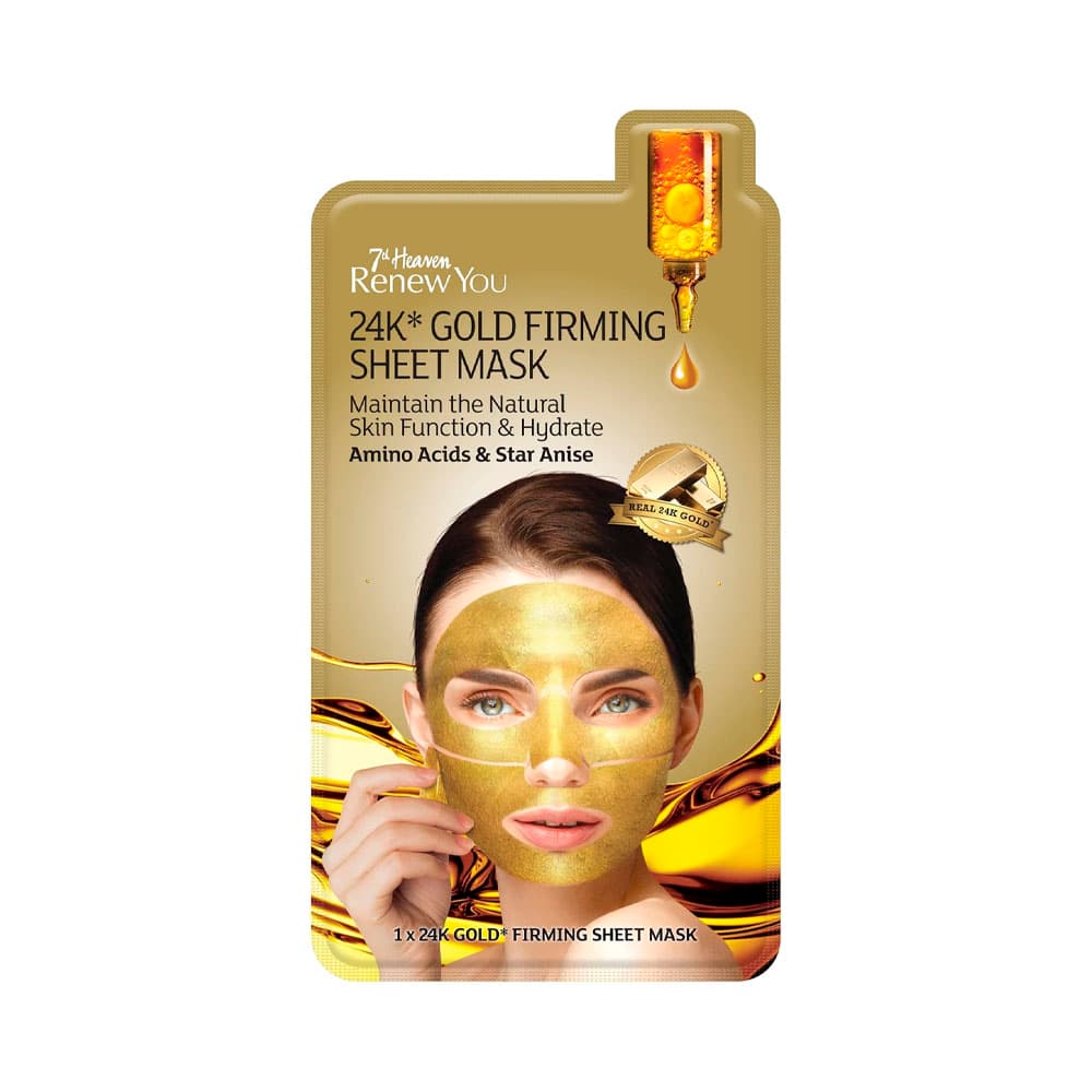Máscara Facial Montagne Jeunesse Renew You 24K Gold Firming