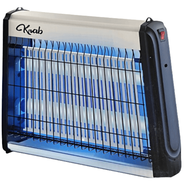 Mata Insetos Elétrico Krab Kbmie100 10W 2 Lâmpadas Uv 110V ~ 60Hz Branco/Preto