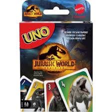 Jogo de Mesa Uno Jurassic World 4 Mattel