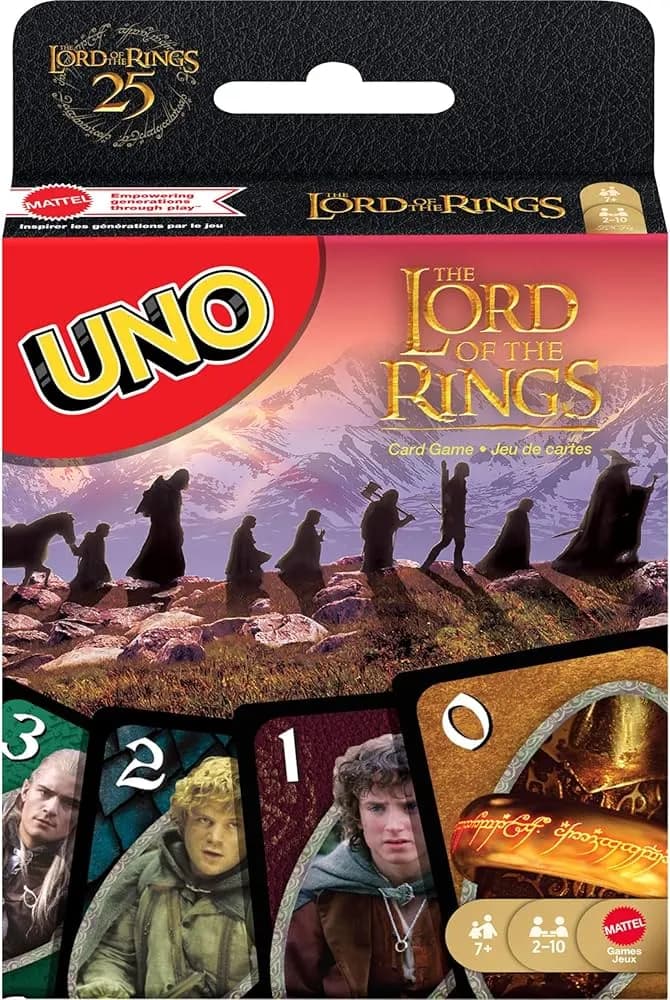 Jogo de Cartas Mattel Uno El Señor de Los Anillos
