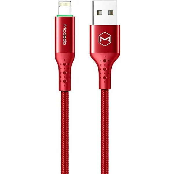 Cabo Mcdodo USB-A para Lightning Ca-7412 1.2M Vermelho