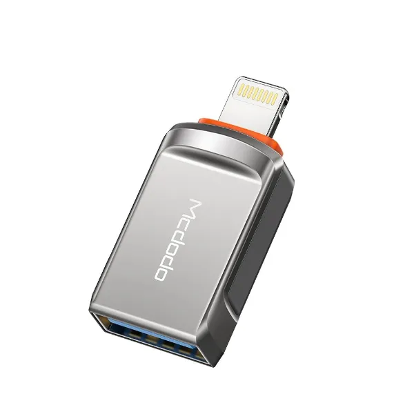Adaptador Mcdodo Ot-8600 USB-A para Lightning Cinza