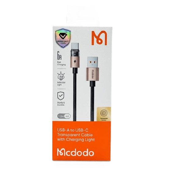Cabo Mcdodo Ca-6891 1.2M USB-A para USB-C Dourado