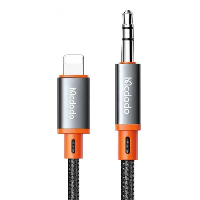 Cabo Lightning para Mini Jack Aux 3.5Mm Mcdodo Ca-0890 1.8M Preto