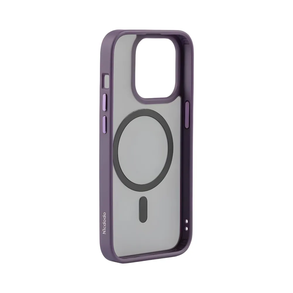 Capa Mcdodo iPhone 14 Pc-5035 PC/TPU Magnética Roxa