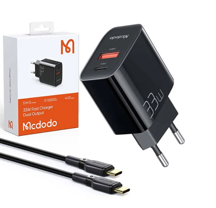 Carregador Mcdodo Ch-0922 33W com Cabo 1.2M Preto