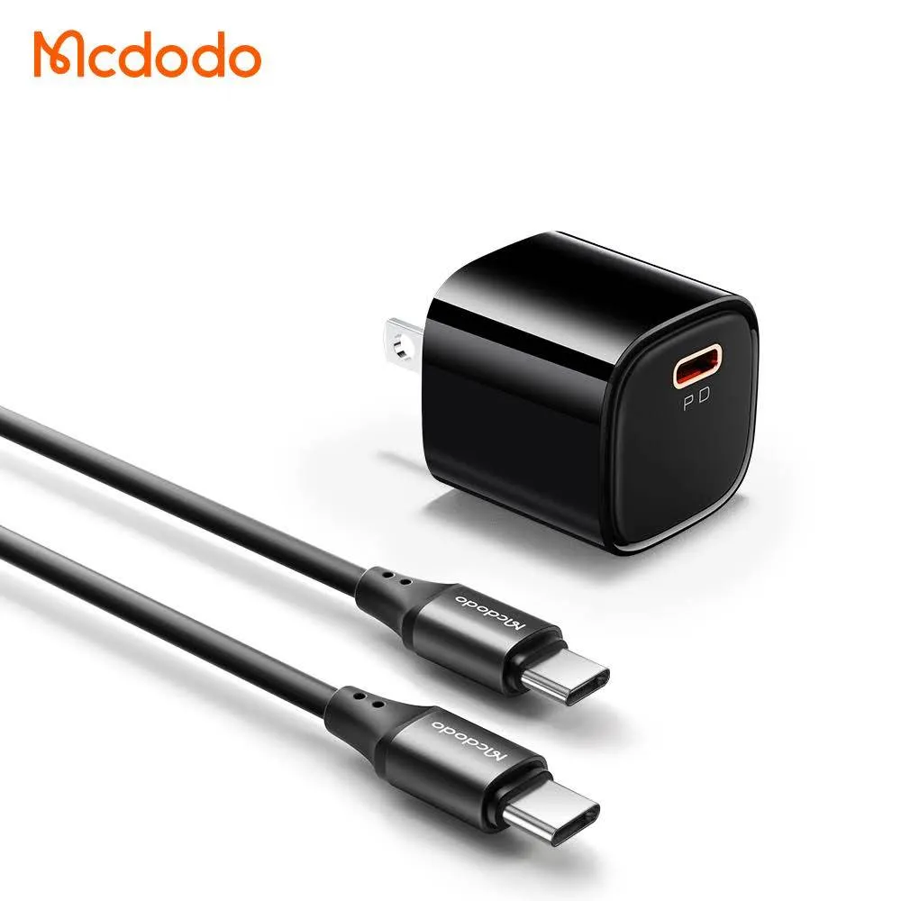 Carregador Mcdodo Ch-4008 20W com Cabo USB-C para USB-C Preto