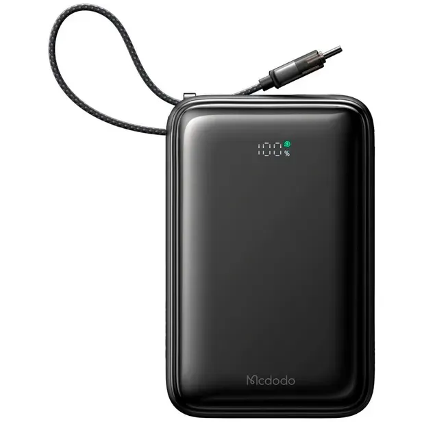 Power Bank Mcdodo Mc-6370 65W com Cabo USB-C/USB-C Preto