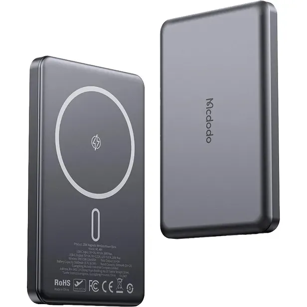 Carregador Mcdodo Mc-8361 20W 5000mAh Display Magnético Gunmetal