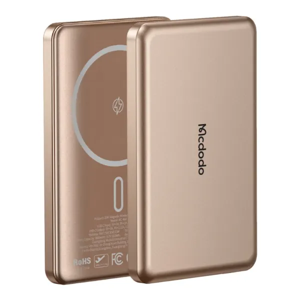 Carregador Portátil Magnético Mcdodo 5000mAh Dourado