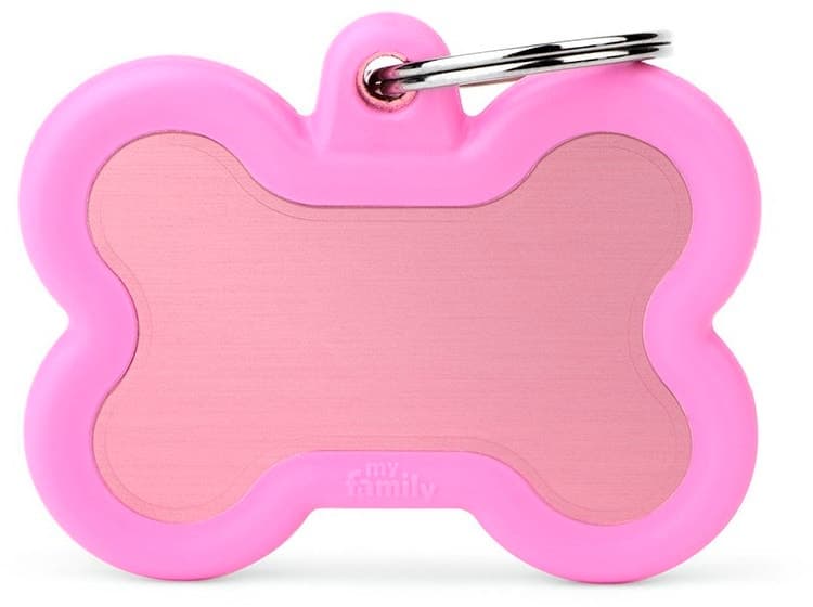 Medalha de Identificação MyFamily Hushtag Osso HTA01PINK - Rosa