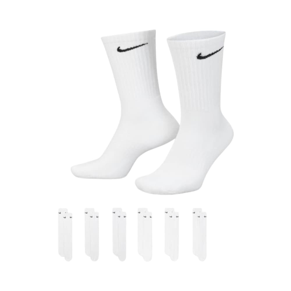 Meias Nike Everyday Cush Crew Unissex 6 Pares