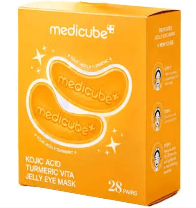 Medicube Parche P/ojos Kojic Acid Turmeric Vita Jelly 28PARES