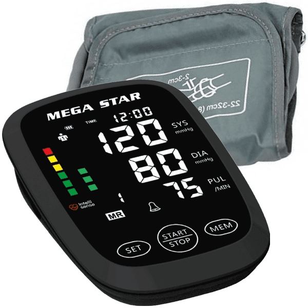 Medidor de Pressão Digital Megastar HT568G (Braço) Preto