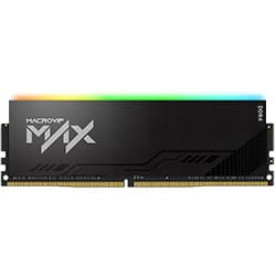 Mem DDR4 16GB 3200MHz Macrovip Max RGB Preto MVX32N22/16R *3 Anos Garantia*