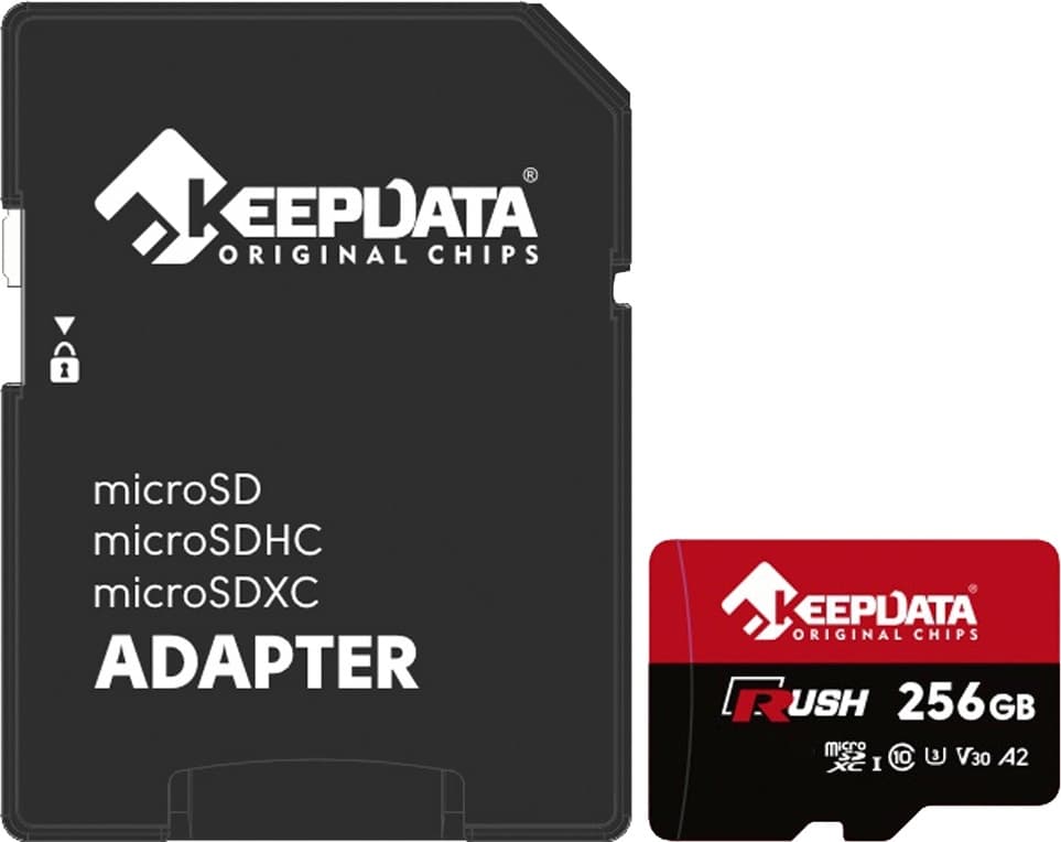 Cartão de Memória Keepdata Rush 256GB 160/120MB/s