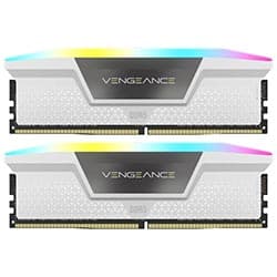 Memória RAM Corsair Vengeance DDR5 32GB (2x16GB) 6200MHz RGB Branco