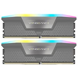 Memória RAM Corsair Vengeance RGB DDR5 32GB (2x16GB) 5600MHz Preto / Cinza