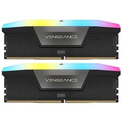 Memória RAM Corsair Vengeance RGB DDR5 32GB (2x16GB) 6400MHz Preto