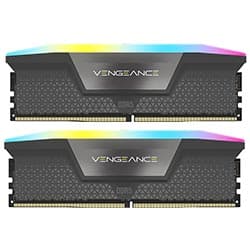 Memória RAM Corsair Vengeance RGB DDR5 64GB (2x32GB) 5200MHz Preto