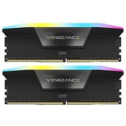 Memória RAM Corsair Vengeance RGB DDR5 64GB (2x32GB) 5600MHz Preto / Cinza