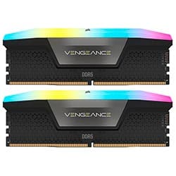 Memória RAM Corsair Vengeance RGB DDR5 64GB (2x32GB) 5600MHz Preto