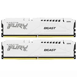 Memória RAM Kingston Fury Beast DDR5 64GB (2x32GB) 5600MHz Branco KF556C40BWK2-64