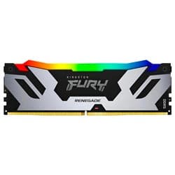 Memória RAM Kingston Fury Renegade DDR5 16GB 6400MHz RGB Prata / Preto