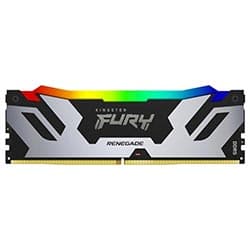 Memória RAM Kingston Fury Renegade DDR5 16GB 7600MHz RGB - Preto / Prata