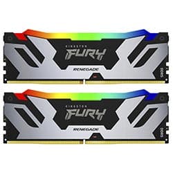 Memória RAM Kingston Fury Renegade DDR5 96GB (2x48GB) 6000MHz RGB - Preto / Prata