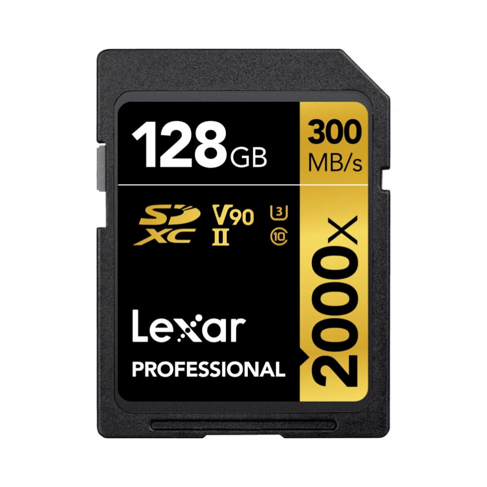Cartão de Memória Lexar Gold Series 128GB 300-260MB/s