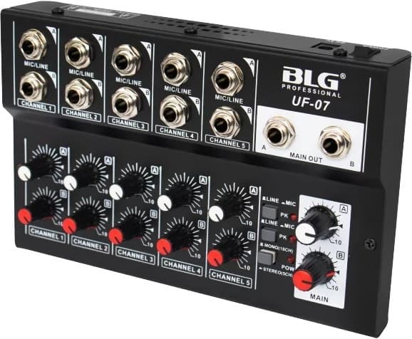 Mesa de Som Blg Mixer Uf-07 Mini