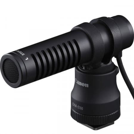 Microfone Direcional Canon Dm-E100 para Câmera - Preto