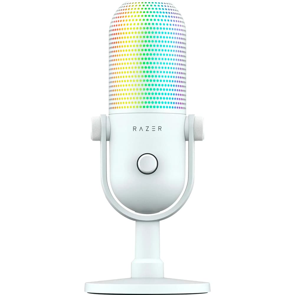 Microfone Razer Seiren V3 Chroma RGB USB Edition Nasa - Branco