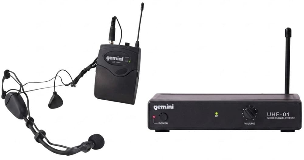 Microfone Sem Fio Gemini Uhf Uhf-01HL-F1