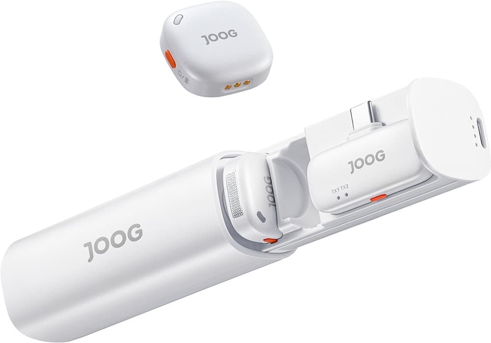 Microfone Sem Fio Joog MicPro Vx1 USB-C Branco