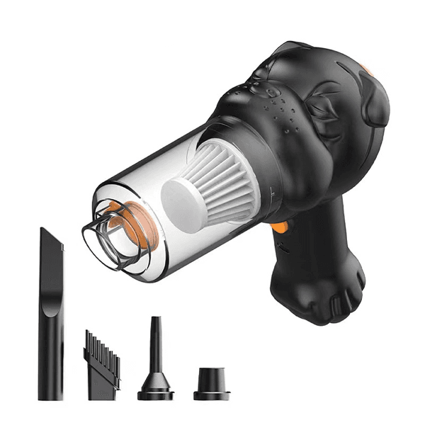 Mini Aspirador de Pó Portátil Recarregável USB Preto 4 Em 1