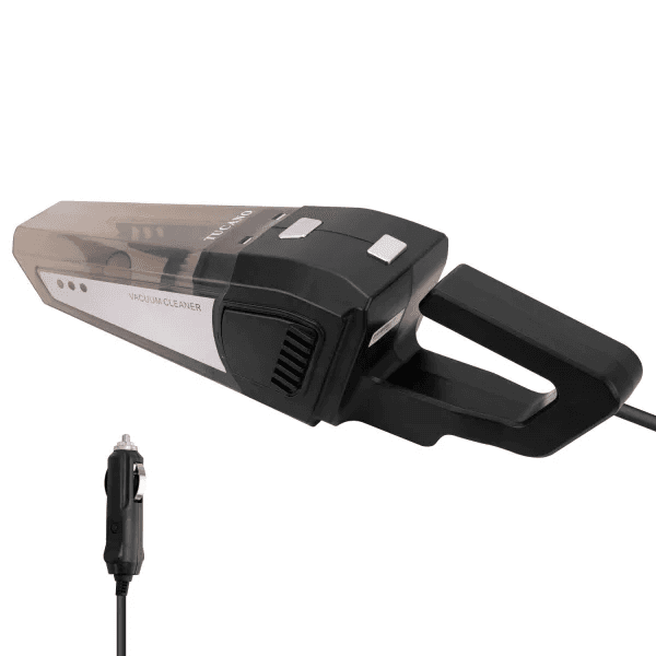Mini Aspirador de Pó Portátil Tucano Ly-8802 120W Recarregável para Carro Preto