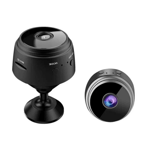 Mini Câmera de Segurança Espiã A9 Wifi Bateria Recarregável Visão Noturna HD 1080P Com Base Magnética App Hdwificampro Preto