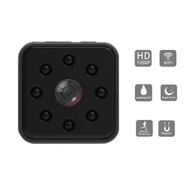 Mini Câmera de Segurança Espiã K&M A10 Wifi HD App HDWIFICam Pro Preto
