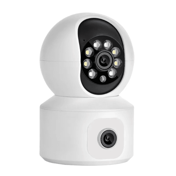 Câmera de Segurança Smart Wifi R11-20C 2.0MP Dual Camera Microfone Alarme Detecção Humana Visão Noturna App Icsee Branco