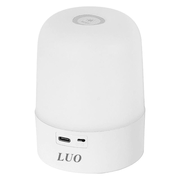 Mini Lâmpada de Mesa Luo Lu-15 2W 5V-1A Recarregável Branco